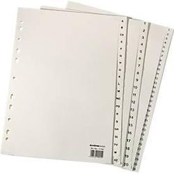 Papier-Register A4, einzeln, DIN A4 1-31, hellchamois