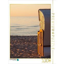 CALVENDO Puzzle CALVENDO Puzzle Im Strandkorb auf das Meer blicken 1000 Teile Lege-Größe 48 x 64 cm Foto-Puzzle Bild von Gabriele Hanke