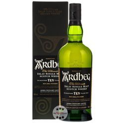 Ardbeg Ten 10 Jahre Islay Single Malt Scotch Whisky / 46 % Vol. / 0,7 Liter-Flasche in Geschenkbox