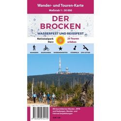 Der Brocken, Wander- und Mountainbike-Karte - Bernhard Spachmüller, Karte (im Sinne von Landkarte)