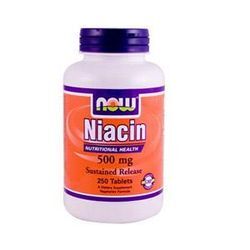 NOW Foods, Niacin 500 mg zeitverzögert, 250 Tabletten [135,20 EUR pro kg]