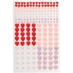 Selbstklebende Perlen "Herz" (200 Stück ) Bastelbedarf Verzierung & Dekorationen