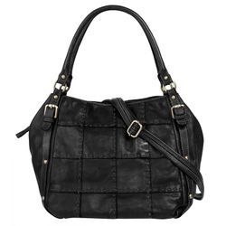 Shopper SAMANTHA LOOK Gr. B/H/T: 30 cm x 30 cm x 20 cm onesize, schwarz Damen Taschen Handtaschen