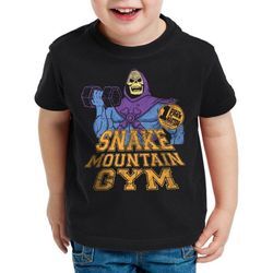 style3 Print-Shirt Kinder T-Shirt Snake Mountain Gym masters he universe man skeletor anime battle