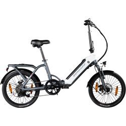 E-Bike ZÜNDAPP "ZT20R" E-Bikes Gr. 35 cm, 20 Zoll (50,80 cm), grau E-Bikes