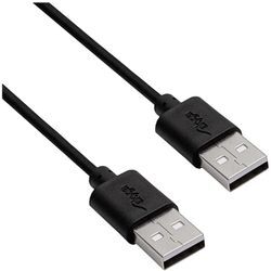 USB-Kabel usb-a Stecker, usb-a Stecker 1.80 m Schwarz AK-USB-11 - Akyga