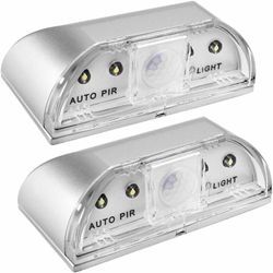 Schlüsselloch-Nachtlichter, 2er-Set Pir-Ir-Infrarot-LED-Nachtlicht für Türschloss, automatischer Bewegungssensor - Minkurow