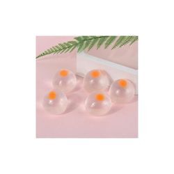 5 Stück (gelb), lustiger Stressball, Eierspritzer, Stressball, Dekompressions-Release-Spielzeug, gefälschter Eierschleim, tropfender Antistress