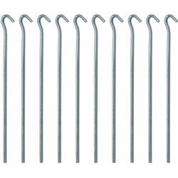 Steel Pegs with hook 10pcs 25cm AMA-208 for meadows lawns - silber