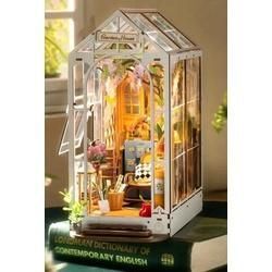 getDigital Tiny House Bücherregal-Haus Holzbausatz Gewächshaus, 3D-Puzzle, LE...