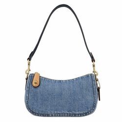 Coach Swinger Schultertasche 20 cm indigo