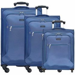d&n Travel Line 6400 2-4-Rollen Kofferset 3tlg. blau