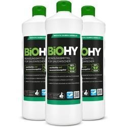 BiOHY Reinigungsmittel für Saugwischer, Reiniger für Nass- und Trockensauger, Bodenwischpflege, Bio Reiniger 3er Pack (3 x 1 Liter Flasche)