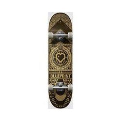 Blueprint Home Heart 8.125" Skateboard gold
