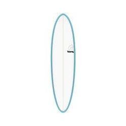 Torq Epoxy TET Funboard 7'2 Surfboard blue pinline