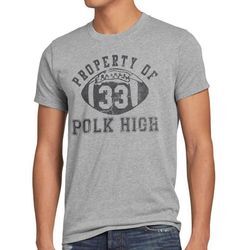 style3 Print-Shirt Herren T-Shirt Property of Polk High nette football bundy schrecklich familie al