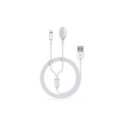 Cyoo 2in1 Ladekabel Wireless Lightning USB Kabel Smartwatch Apple i Watch Induktions-Ladegerät (Set