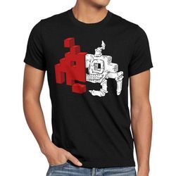 style3 Print-Shirt Herren T-Shirt Space Anatomie invaders videospiel