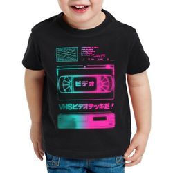 style3 Print-Shirt Kinder T-Shirt VHS Tape videokassette vcr fernseher showview