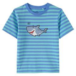 Kinder T-Shirt mit Hai-Applikation