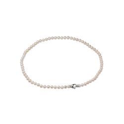 Perlenkette ADRIANA "La mia perla, R2.1, R5.1, R4" Halsketten Gr. 5, Silber 925 (Sterlingsilber)-Perlen, weiß (silber, 925, weiß) Damen Perlenketten Halsschmuck mit Süßwasserzuchtperlen