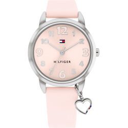 Quarzuhr TOMMY HILFIGER "KIDS" Armbanduhren rosa Kinder Kinderuhren Kinderuhr, Armbanduhr, Lernuhr, Mädchen, Schulanfang, Geschenkidee