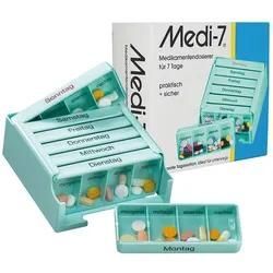 MEDI 7 Medikamentendosierer für 7 Tage türkis 1 St