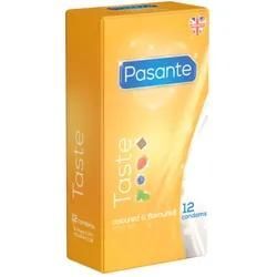 «Taste» (Flavours) aromatisch-bunte Kondome mit vier Aromen (12 Kondome)