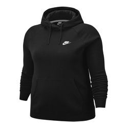 Große Größen: Nike Sportswear Kapuzensweatshirt »WOMEN ESSENTIAL HOODY FLEECE PLUS SIZE«, schwarz, Gr.XL