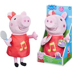 Hasbro Plüschfigur Peppa Pig, Grunz-mit-mir-Peppa, rosa|rot