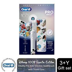 Oral-B Vitality Pro elektrische Zahnbürste mit Disney-Thema Geschenkset für Kinder, 3 + Y