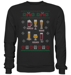 Ugly Christmas Sweatshirt Bier Weihnachten Sweater Pullover Heiligabend xmas